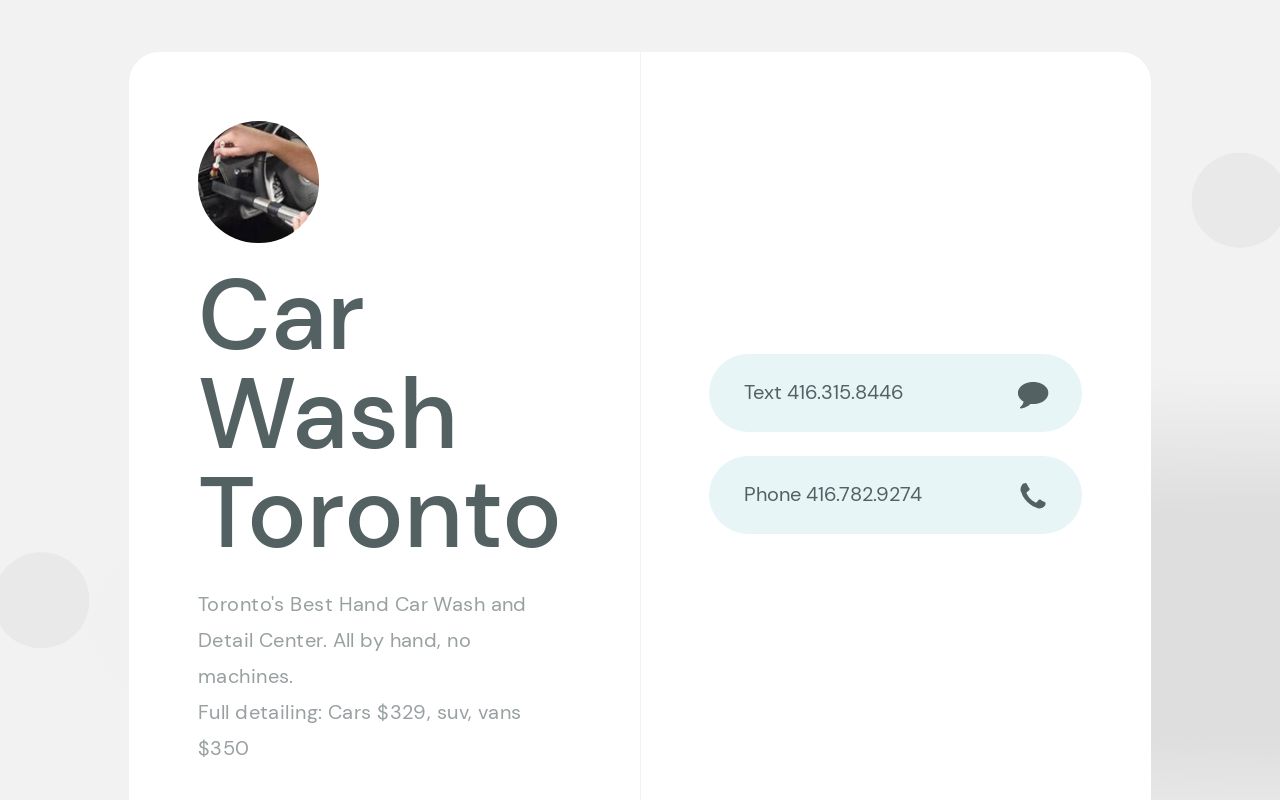 Car Wash Toronto